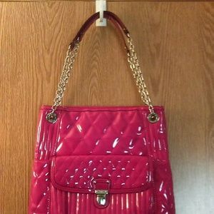 PINK PATENT AUTHENTIC COACH PURSE & MATCHING WALLE